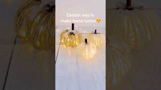 Easiest DIY Twine Pumpkin/ Fall Decoration Ideas 🍁🎃#shorts #youtubeshorts #diyideas #fall #autumn