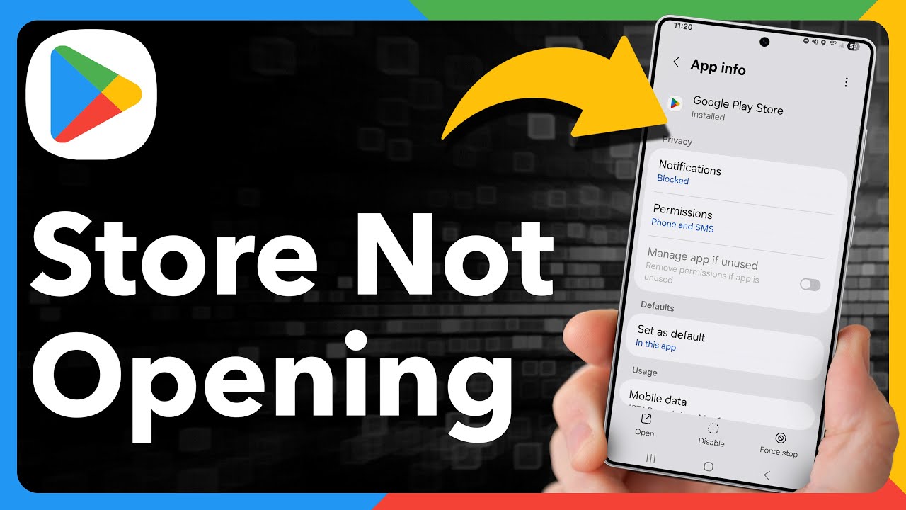 How To Fix Google Play Store Not Opening On Android - YouTube