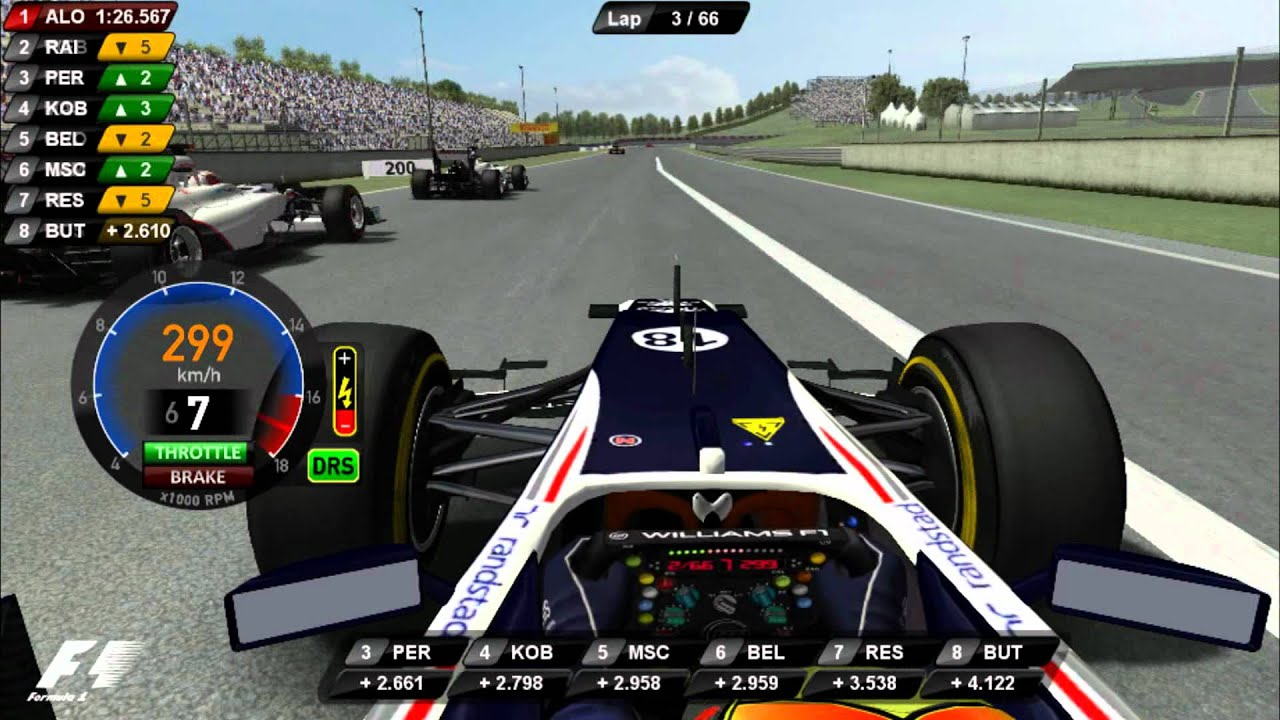 rFactor Formula 1 GP Barcelona 2012 Race Onboard Lap Driver virtual Eder Belone