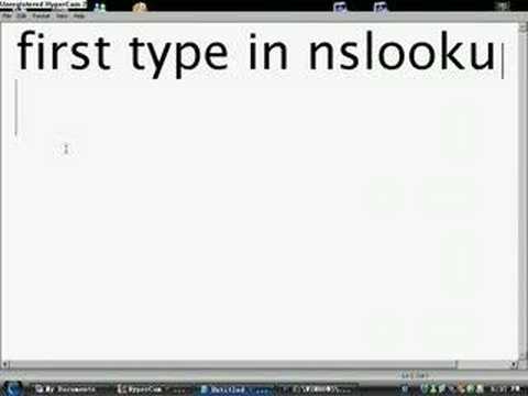 Command prompt nslookup