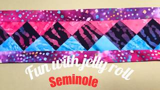 ⭐️Look What I Made With Some Strips Of Fabric ⭐️Fun With Jelly Roll⭐️Patchwork Tutorial ⭐️Seminole