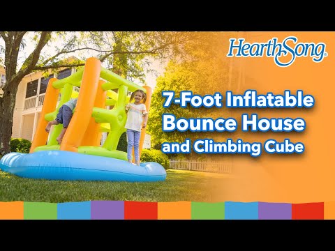 Bounce & Climb with our Inflatable Bounce House and Climbing Cube