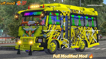 New Modified Mahindra Mini Bus Mod Released For Bus Simulator Indonesia || Mahindra Cosmo Bus Mod ||