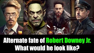 What would Robert Downey Jr look like if he chose another fate ? AI art