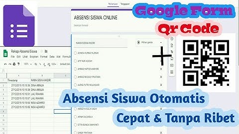Cara Menbuat Absensi Siswa Online dengan Barcode | Mudah dan tanpa ribet