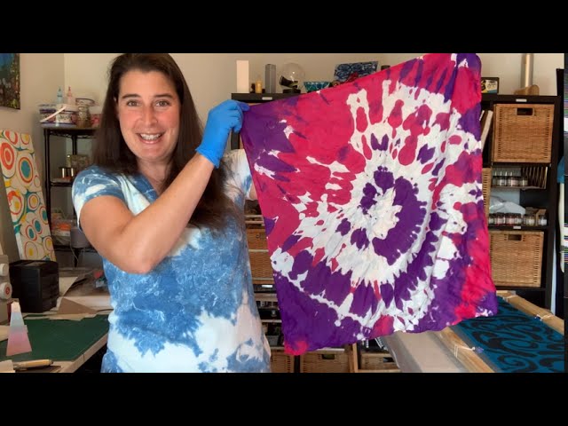 tie dye with fabric paint 