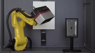 ATOS Capsule in ScanBox 4105   Automated Inspection of Precisely CNC Machined Components