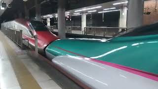 E6系+E5系　はやぶさ仙台行きが上野駅発車