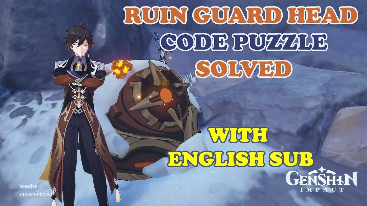 RUIN GUARD PUZZLE ON DRAGONSPINE GENSHIN IMPACT (part 1) YouTube