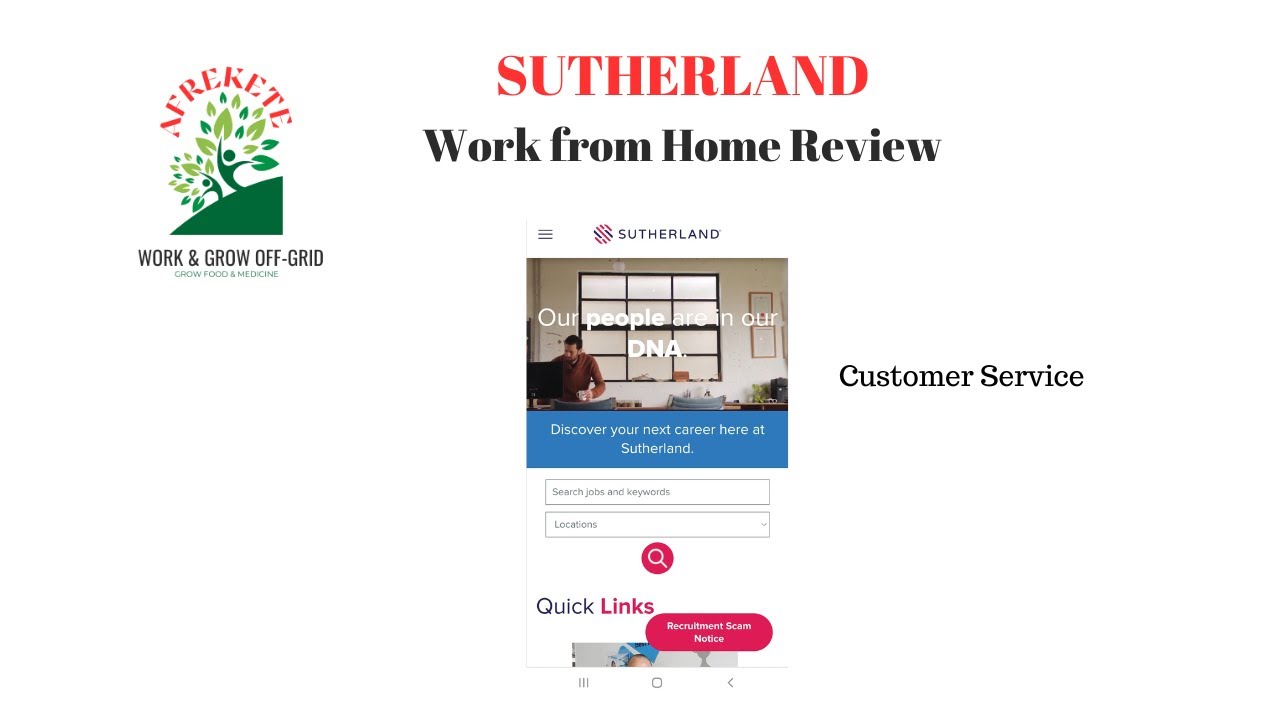 Sutherland Work at Home Review Recent Reviews YouTube