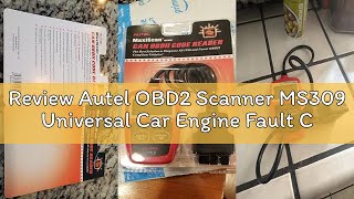 Review Autel OBD2 Scanner MS309 Universal Car Engine Fault Code Reader, Check Engine Light and Emiss