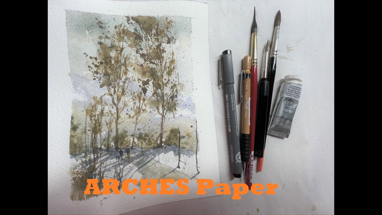 ARCHES COLD PRESSED vs HOT PRESSED WATERCOLOR PAPER