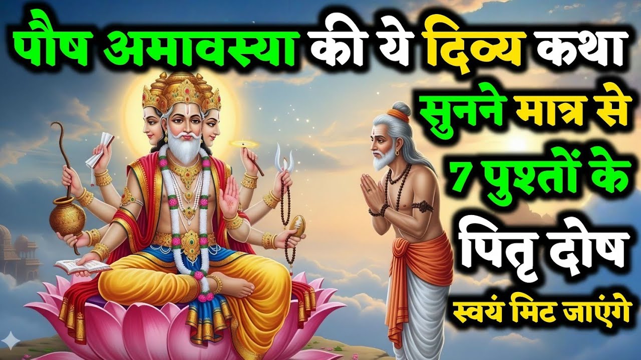 पौष अमावस्या की ये पावन कथा सुनते ही सात पुश्तों के पितृ दोष स्वयं मिट जाते हैं | Amavasya Ki Kath 