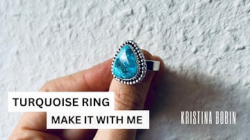 How to make a TURQUOISE RING - perfect BEZEL every time! step by step
