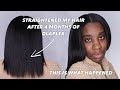 I STRAIGHTENED MY NATURAL HAIR AFTER 4 MONTHS OF OLAPLEX!! THIS IS WHAT HAPPENED! || SHEN WEST