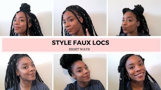 STYLE FAUX LOCS | 8 ways