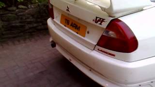 Mental Fire spitting Misubishi Lancer EVO VI race fuel