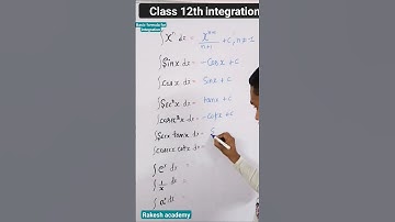 CLASS 12TH INTEGRATION BASIC FORMULA 7.1  EXERCISE #12TH MATH #fomula 🔥🔥🔥🔥🔥🔥