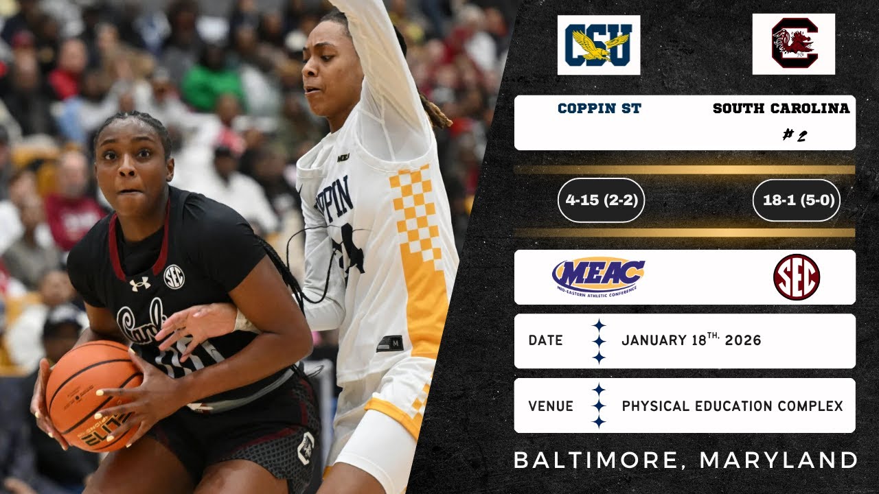 Coppin State vs No. 2 South Carolina | Condensed Game Recap | 1.18.26