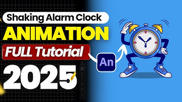 Shaking Alarm Clock Animation in Adobe Animate 2025 | Full Step-by-Step Tutorial