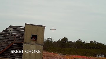 skeet shooting station 7 high house comparing an open to a skeet choke