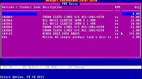PDE Batch Entry Purchase Orders (CHUI)