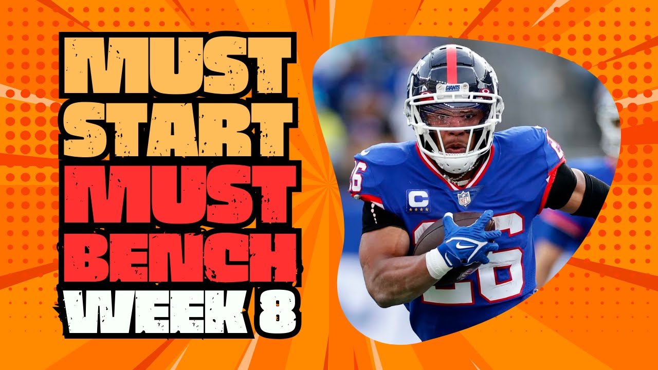 Week 8 Start Em, Sit Em Fantasy Football Advice Week 8 Fantasy Football 2023 Fantasy