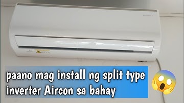 Install split type inverter Aircon TCL