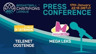 Telenet Oostende v Mega Leks - Press Conference