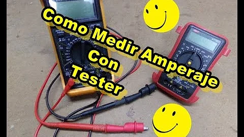 ¿Cómo se miden los amperios con un tester?