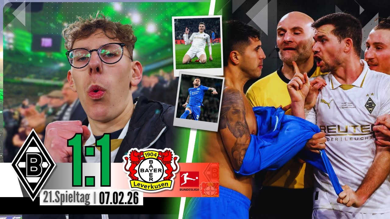Gladbach vs. Leverkusen StadionVlog🔥Kämpfende Borussen teilen Punkte mit der Werkself⚽️💯
