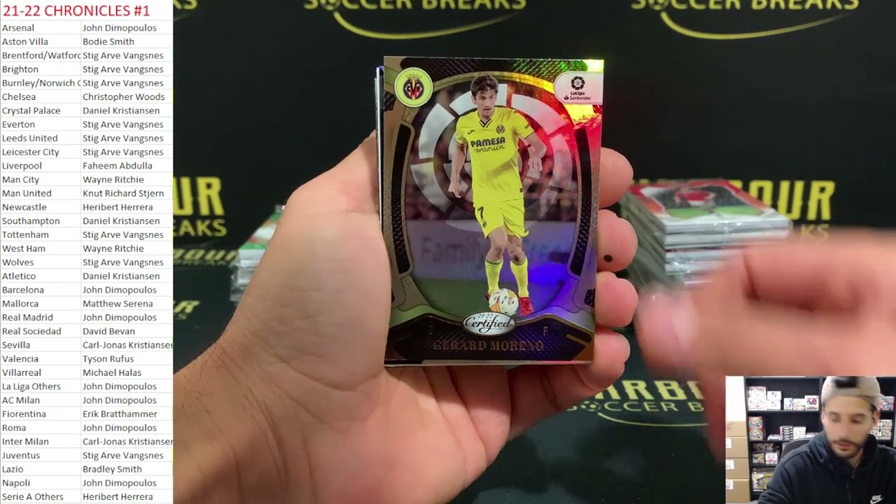 Break #1 - 6 Box Panini Chronicles Soccer PYT 