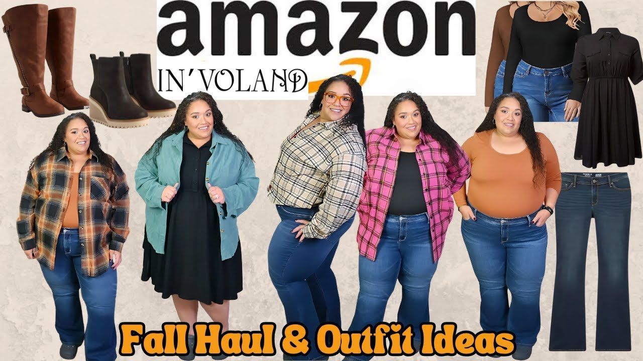 Amazon Plus Size Clothing Haul|Involand Plus Size Clothes|Plus Size Fall Clothing 2024|Tasha StJames