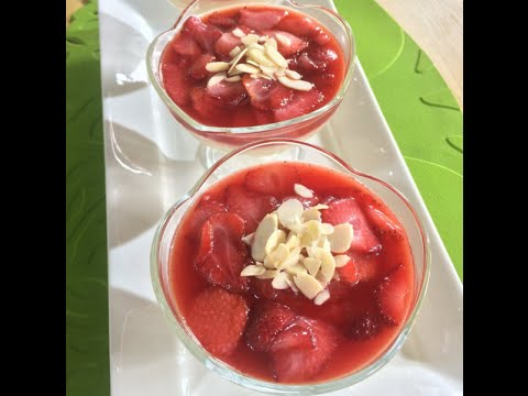 Çilekli İrmik Tatlısı Tarifi