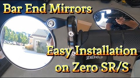 Zero SR/S Bar End Mirror Installation - Super Easy!