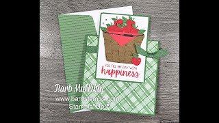 How to Make a Fun Fold Cheerful Basket Card