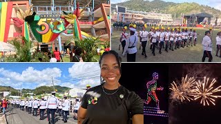 Grenada Independence Parade & Rally 2024 + EPIC Drone Show & Fireworks! | Grenada Celebrates 50!