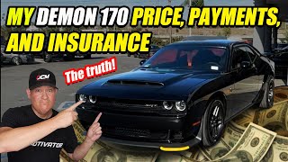 DODGE DEMON 170 PRICE, PAYMENTS, & INSURANCE... THE TRUTH!