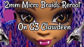 The Doll Planet Tutorial: Rerooting G3 Monster High with 2mm Micro Mini Braids