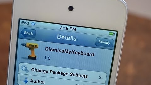 DismissMyKeyboard (Cydia Tweak)