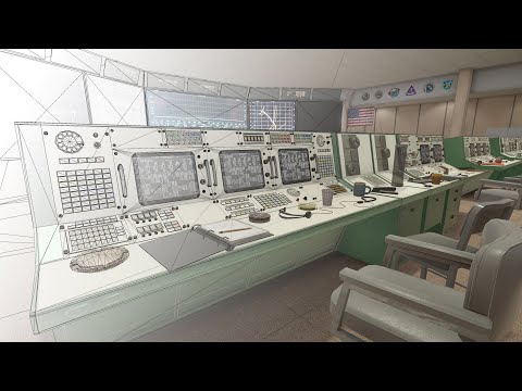 [Asset Promo] 3D Mission Operations Control Room 1969 Apollo 11 Mission