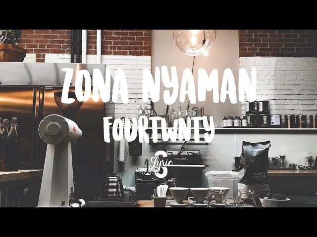 Lyric/lirik Zona Nyaman - Fourtwnty ( Cover by Chintya Gabriella ) class=