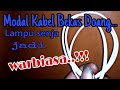 Modifikasi Lampu Senja Cuma Modal Kabel Bekas