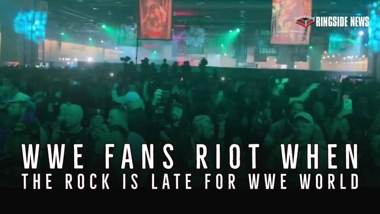Wwe Riot #WWE fans riot when #TheRock is late for 2024 #WWEWorld - YouTube