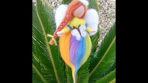 Como fazer -  fadas com técnica de feltragem