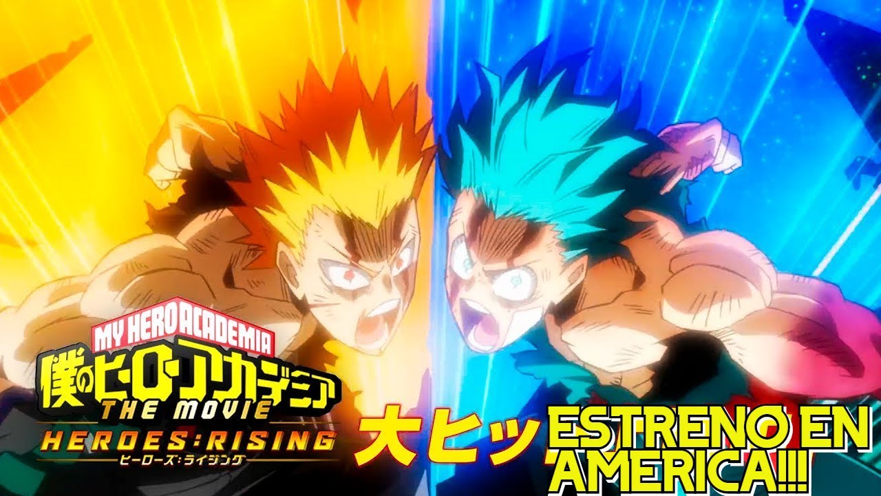 Boku no hero academia:HEROES RISING ESTRENO EN AMERICA y trailer