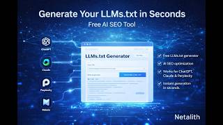LLMs.txt Generator – Optimize Your Website for AI Search (ChatGPT, Claude, Perplexity)
