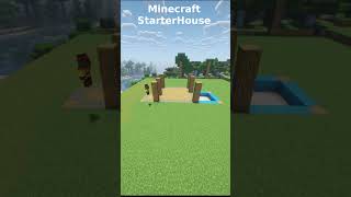 Minecraft Starter House 🏡 | Easy Survival Build #shorts