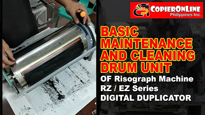 TUTORIAL: Basic maintenance and cleaning drum unit...