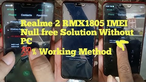 Realme 2 RMX1805 IMEi Null | Free Solution || Free Method 💯%Working Without PC
